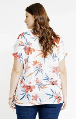 Tee-shirt à imprimé fleurs
