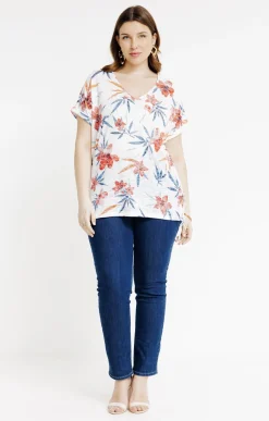 Tee-shirt à imprimé fleurs