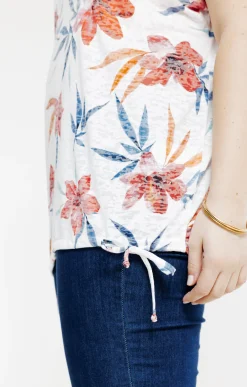Tee-shirt à imprimé fleurs