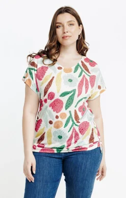 Tee-shirt à imprimé floral
