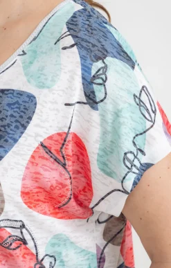 Tee-shirt à imprimé visages