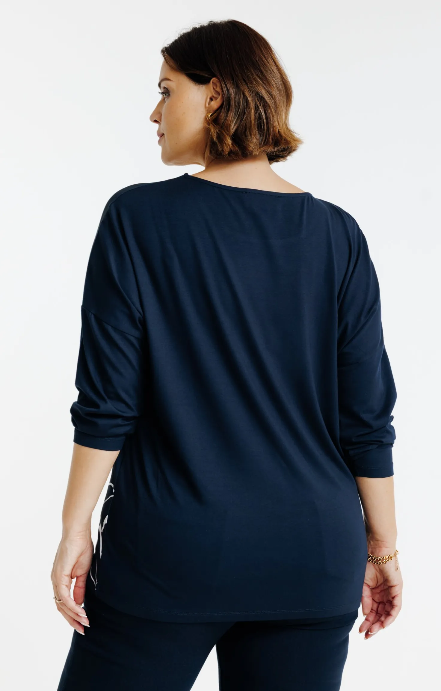 Tee-shirt bi-matière imprimé