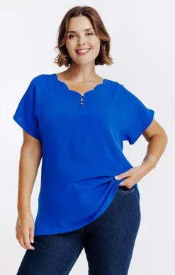 Tee-shirt bi-matière uni