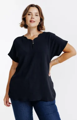 Tee-shirt bi-matière uni