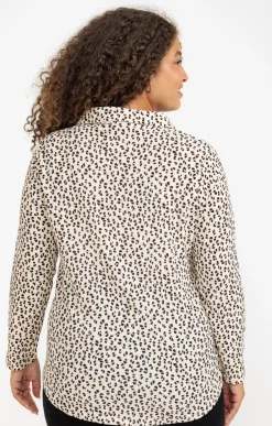 Tee-shirt effet chemise léopard