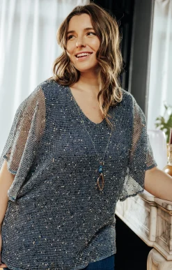 Tee-shirt en maille reliefée