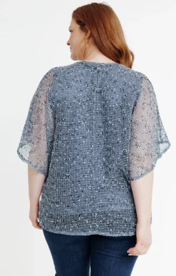 Tee-shirt en maille reliefée