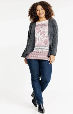Tee-shirt imprimé 2-en-1 avec gilet