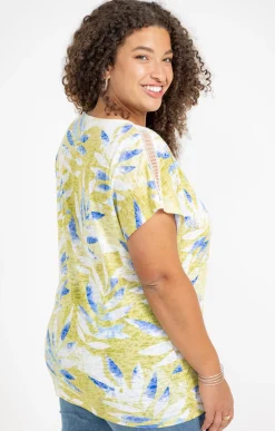 Tee-shirt imprimé feuillage