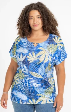 Tee-shirt imprimé feuillage