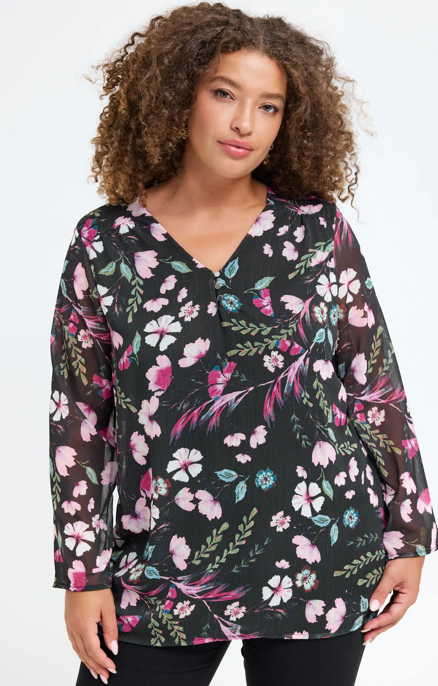 Tee-shirt imprimé fleuri