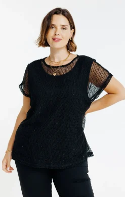 Tee-shirt maille ajourée