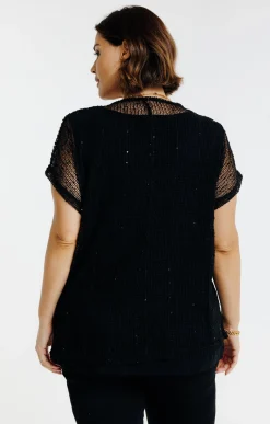 Tee-shirt maille ajourée