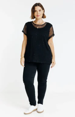 Tee-shirt maille ajourée
