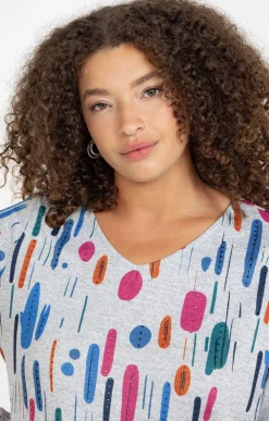 Tee-shirt maille chaude col V
