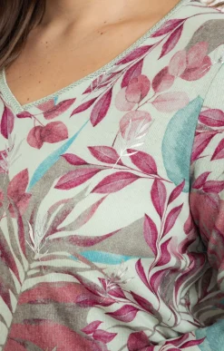 Tee-shirt maille chaude imprimé