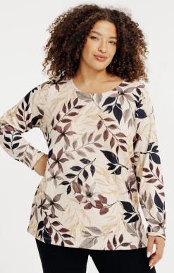 Tee-shirt maille chaude imprimé