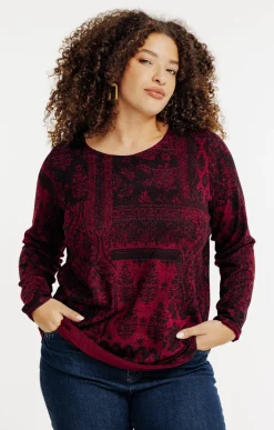 Tee-shirt maille chaude imprimé