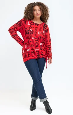 Tee-shirt maille chaude imprimé