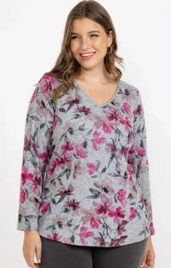 Tee-shirt maille chaude imprimé