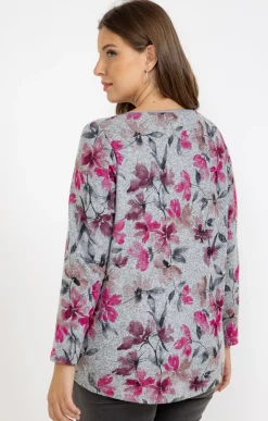 Tee-shirt maille chaude imprimé
