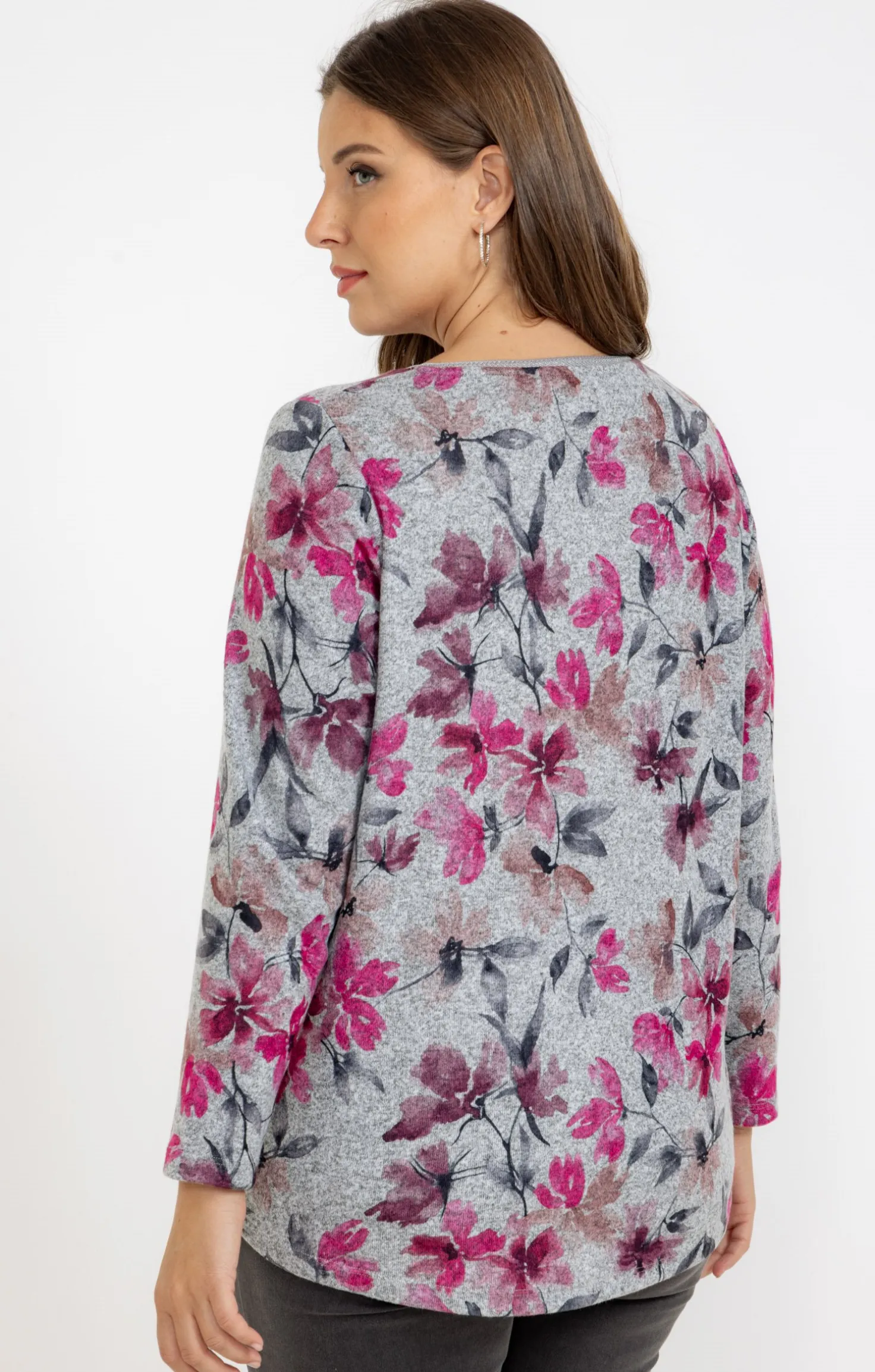 Tee-shirt maille chaude imprimé