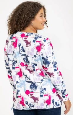 Tee-shirt maille chaude imprimé