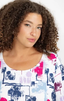 Tee-shirt maille chaude imprimé