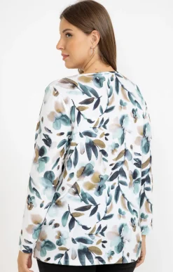 Tee-shirt maille chaude imprimé