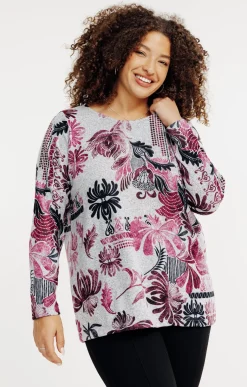 Tee-shirt maille chaude imprimé