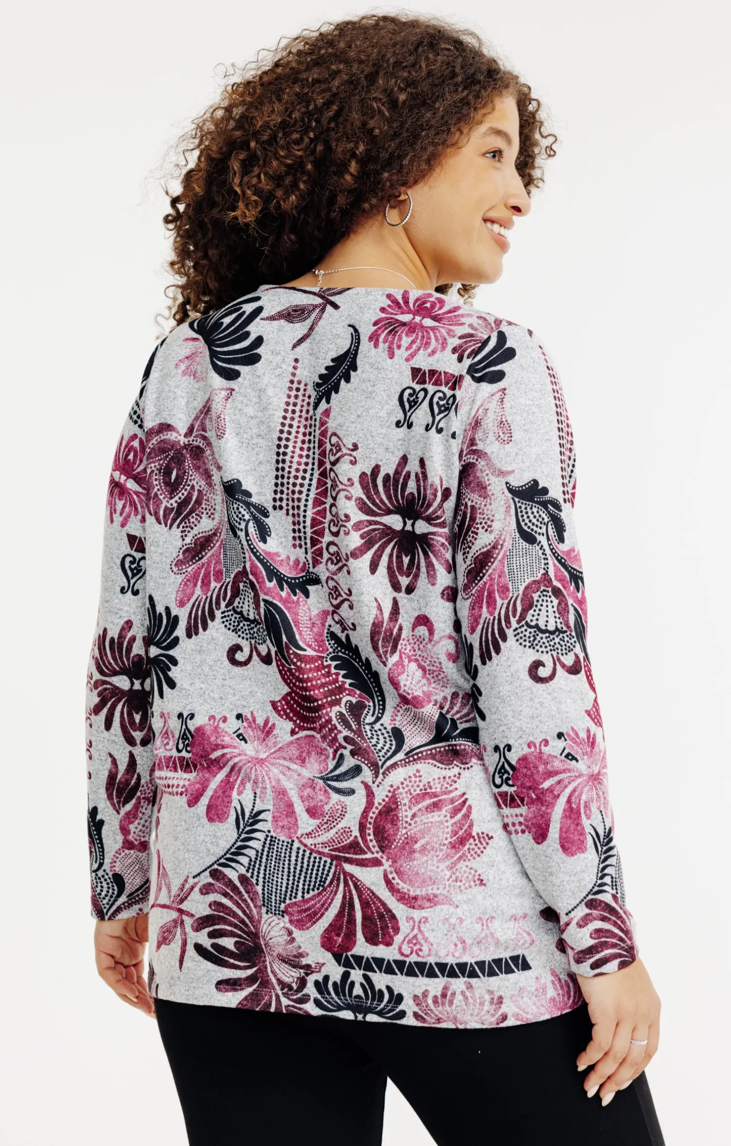 Tee-shirt maille chaude imprimé