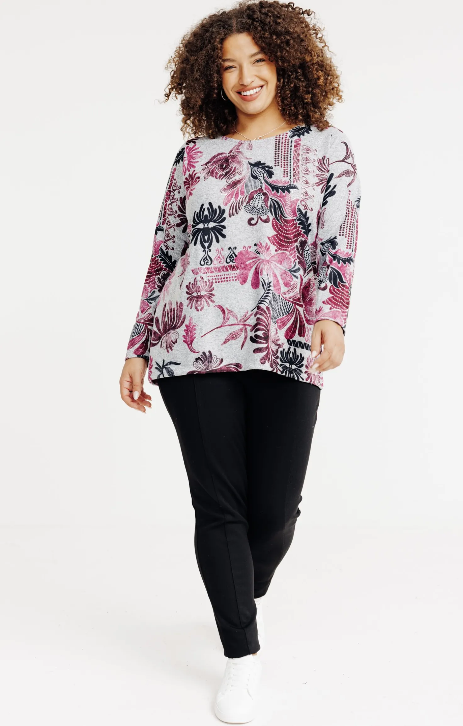 Tee-shirt maille chaude imprimé