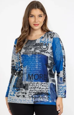 Tee-shirt maille chaude imprimé