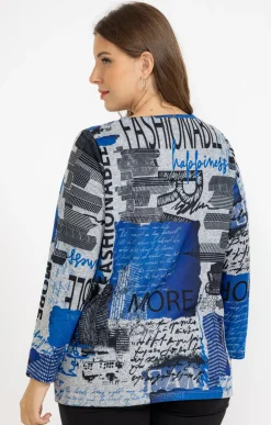 Tee-shirt maille chaude imprimé