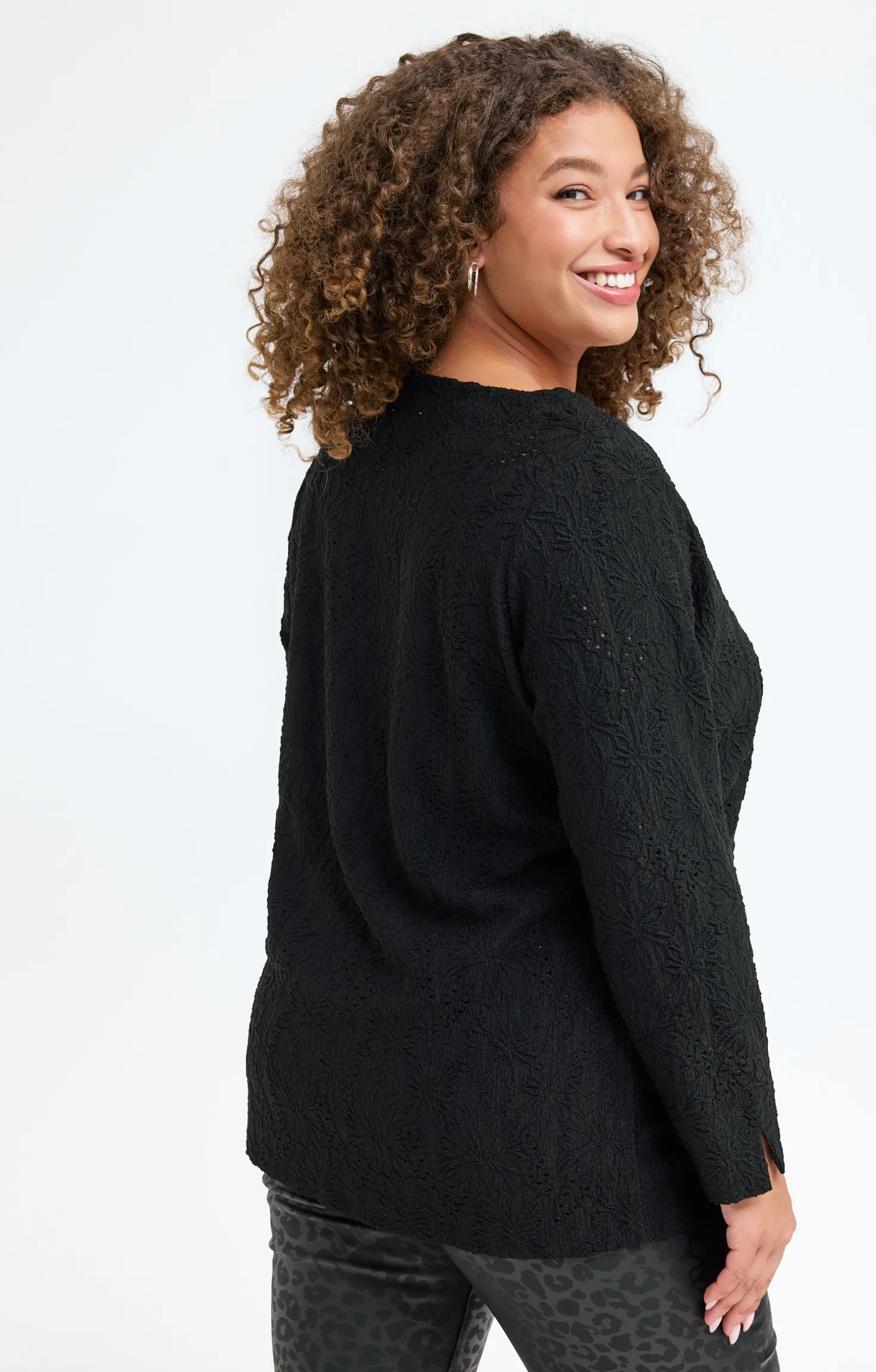 Tee-shirt uni reliéfé