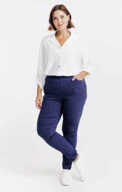 Tregging jacquard motif losange