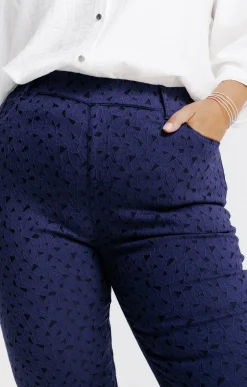 Tregging jacquard motif losange