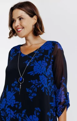 Tunique imprimée avec collier