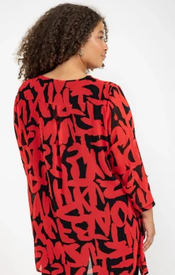 Tunique imprimée avec collier