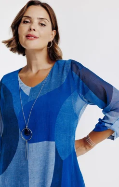Tunique imprimée avec collier