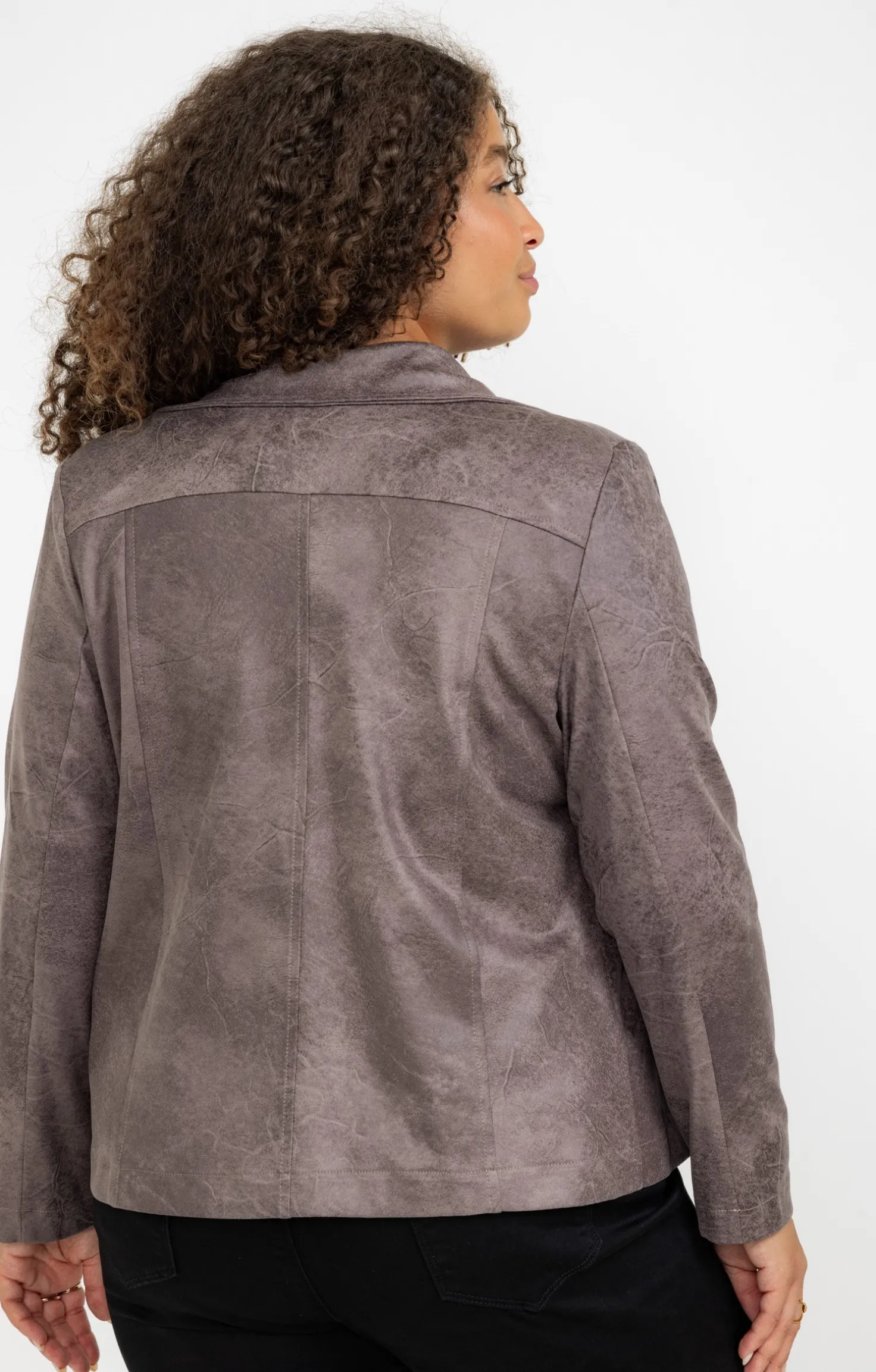Veste biker zippée