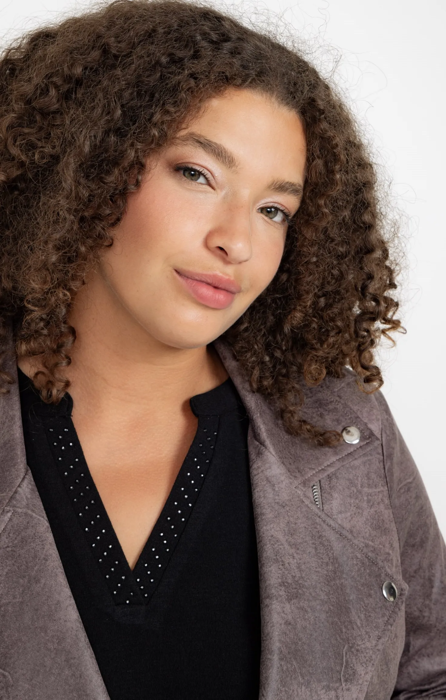 Veste biker zippée
