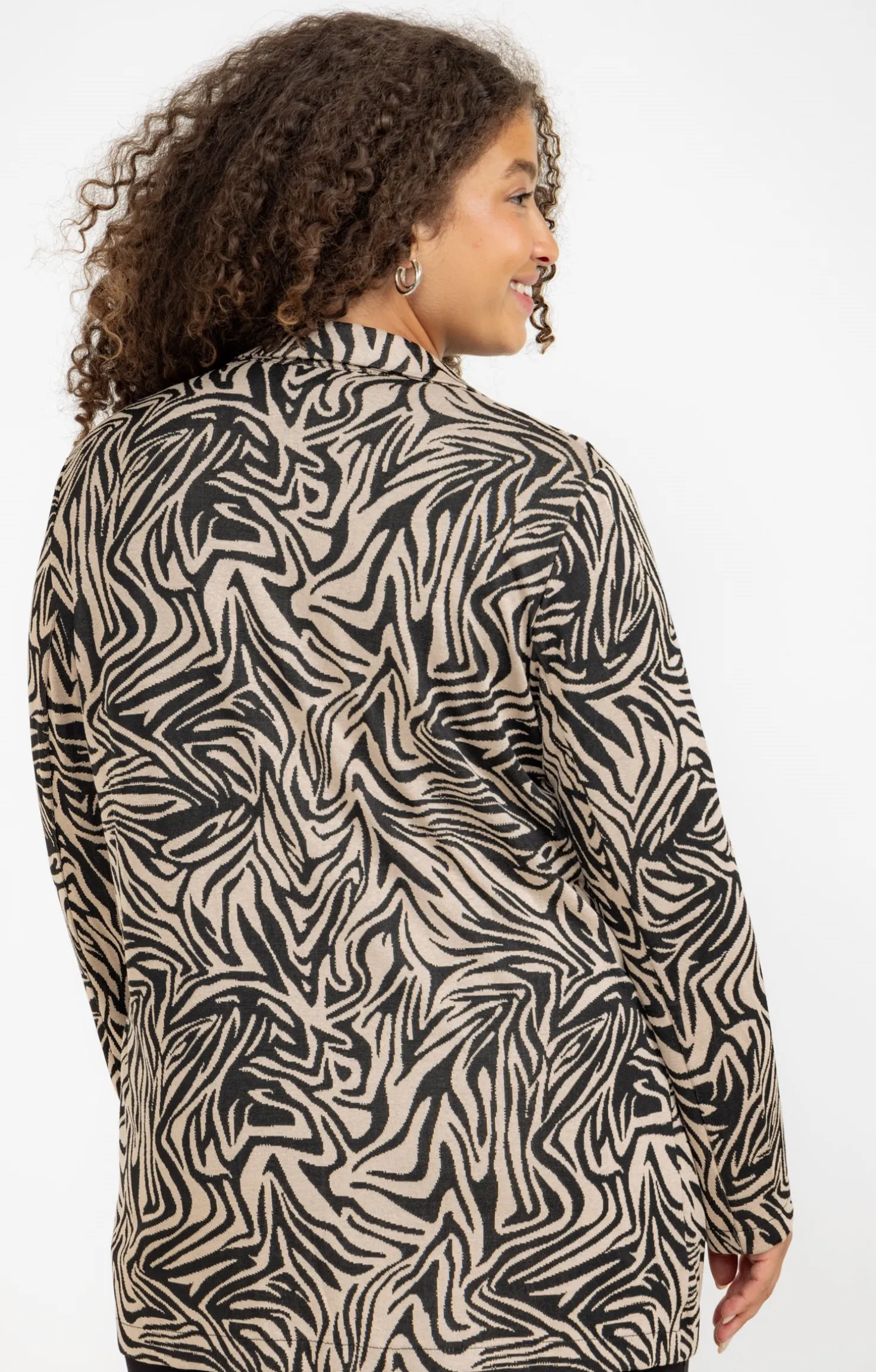 Veste de tailleur zébrée