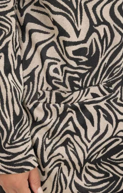 Veste de tailleur zébrée
