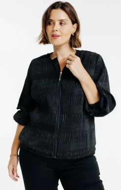 Veste en matière fantaisie