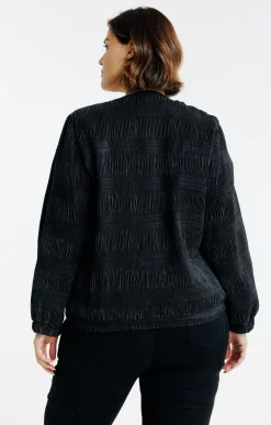 Veste en matière fantaisie