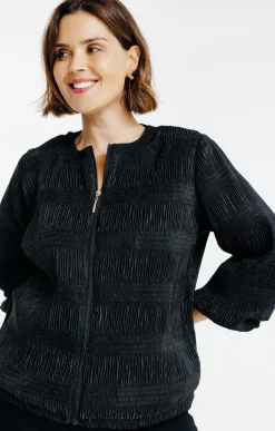 Veste en matière fantaisie