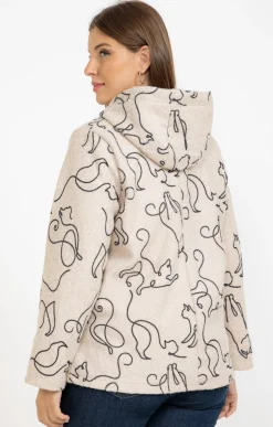 Veste imprimé chat