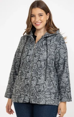 Veste imprimée en bouclette