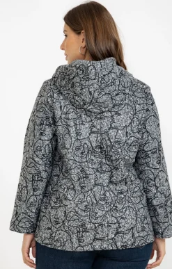 Veste imprimée en bouclette